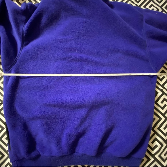 Vintage Patagonia purple retro Synchilla fleece exposed blue zipper - Picture 11 of 15